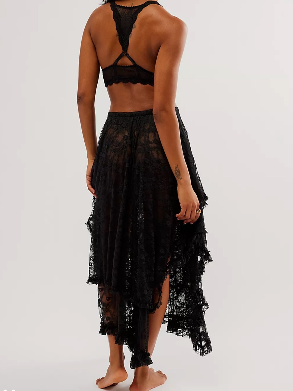 Free People French Courtship Maxi Slip Skirt